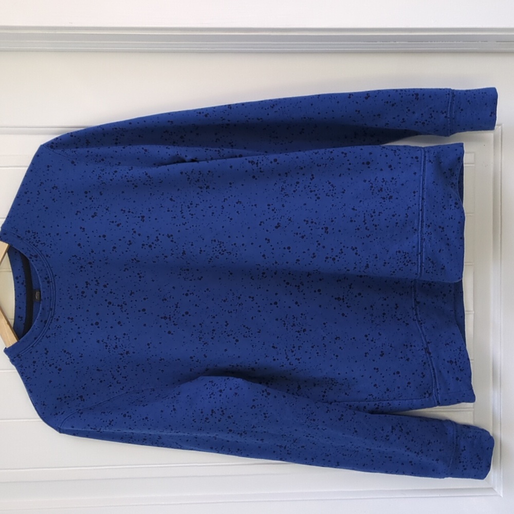 Z by Zella Blue Mazarine Galaxy Splatter Sweatshirt